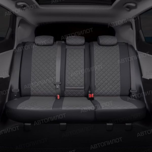 Чехлы Автопилот Экокожа Ромб на Fiat Doblo I/II 5 мест с 01г. Чехлы Автопилот Экокожа Ромб на Fiat Doblo I/II 5 мест с 01г.