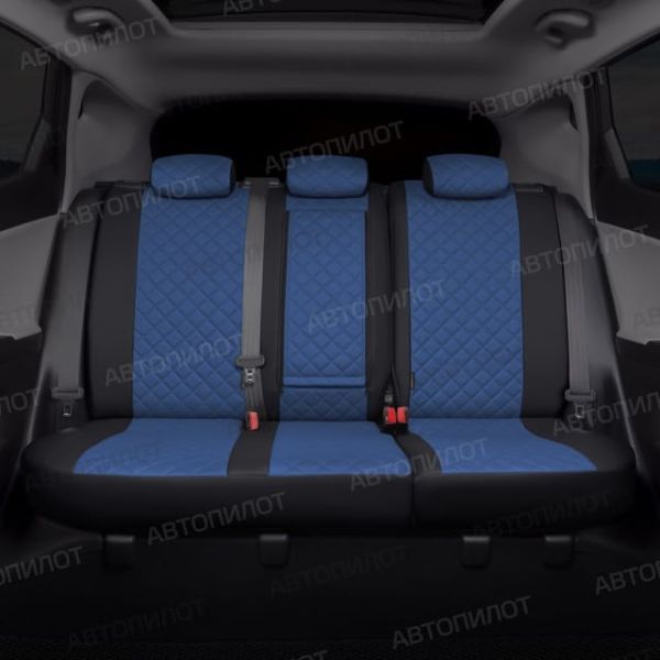 Чехлы Автопилот Экокожа Ромб на Fiat Doblo I/II 5 мест с 01г. Чехлы Автопилот Экокожа Ромб на Fiat Doblo I/II 5 мест с 01г.