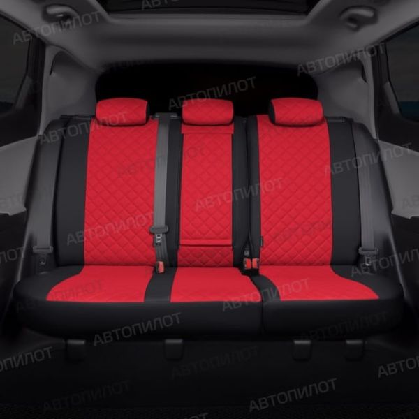 Чехлы Автопилот Экокожа Ромб на Fiat Doblo I/II 5 мест с 01г. Чехлы Автопилот Экокожа Ромб на Fiat Doblo I/II 5 мест с 01г.