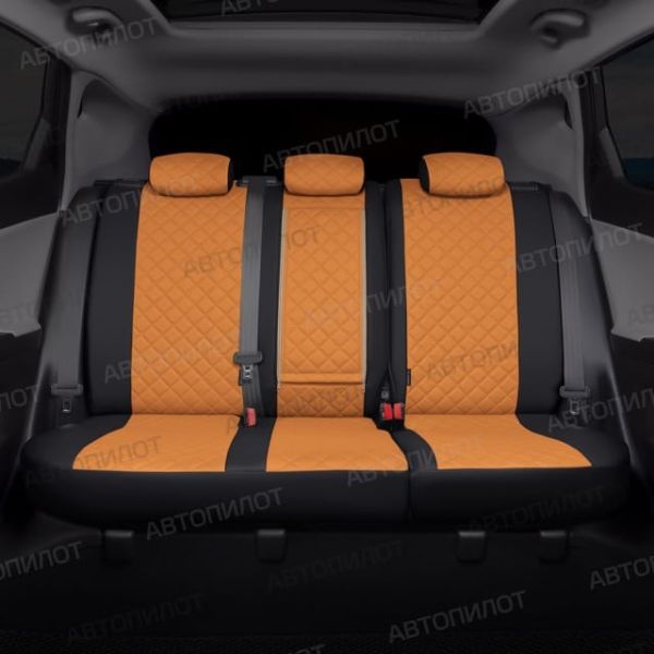 Чехлы Автопилот Экокожа Ромб на Fiat Doblo I/II 5 мест с 01г. Чехлы Автопилот Экокожа Ромб на Fiat Doblo I/II 5 мест с 01г.