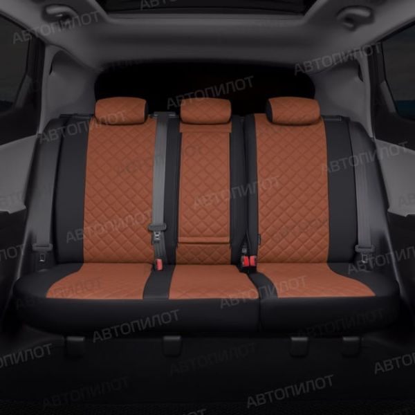 Чехлы Автопилот Экокожа Ромб на Fiat Doblo I/II 5 мест с 01г. Чехлы Автопилот Экокожа Ромб на Fiat Doblo I/II 5 мест с 01г.