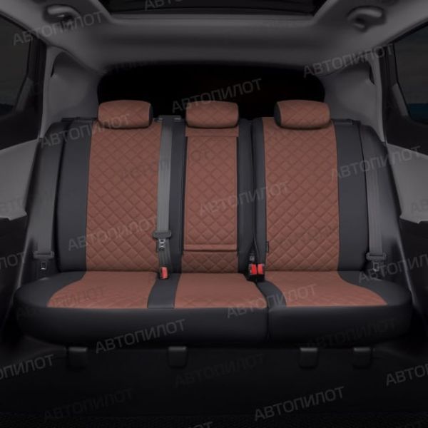 Чехлы Автопилот Экокожа Ромб на Fiat Doblo I/II 5 мест с 01г. Чехлы Автопилот Экокожа Ромб на Fiat Doblo I/II 5 мест с 01г.