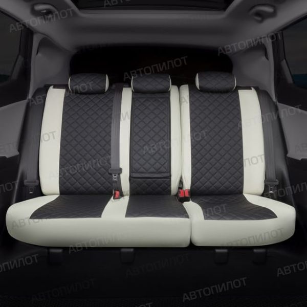 Чехлы Автопилот Экокожа Ромб на Fiat Doblo I/II 5 мест с 01г. Чехлы Автопилот Экокожа Ромб на Fiat Doblo I/II 5 мест с 01г.