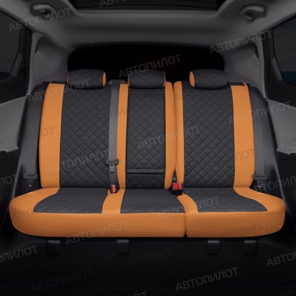 Чехлы Автопилот Экокожа Ромб на Fiat Doblo I/II 5 мест с 01г. Чехлы Автопилот Экокожа Ромб на Fiat Doblo I/II 5 мест с 01г.