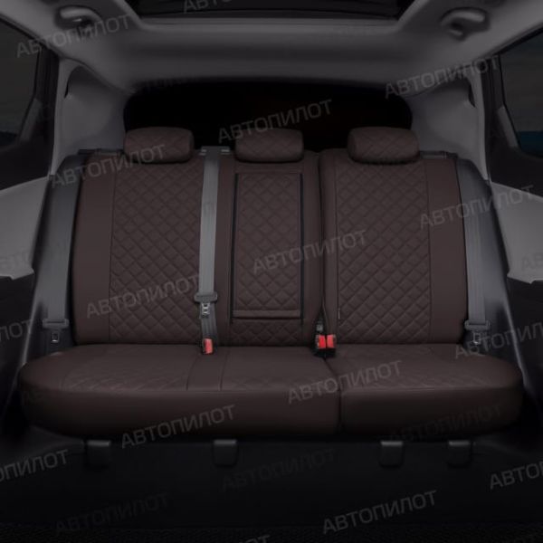 Чехлы Автопилот Экокожа Ромб на Fiat Doblo I/II 5 мест с 01г. Чехлы Автопилот Экокожа Ромб на Fiat Doblo I/II 5 мест с 01г.