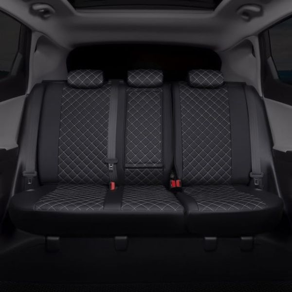 Чехлы Автопилот Экокожа Ромб на Fiat Doblo I/II 5 мест с 01г. Чехлы Автопилот Экокожа Ромб на Fiat Doblo I/II 5 мест с 01г.